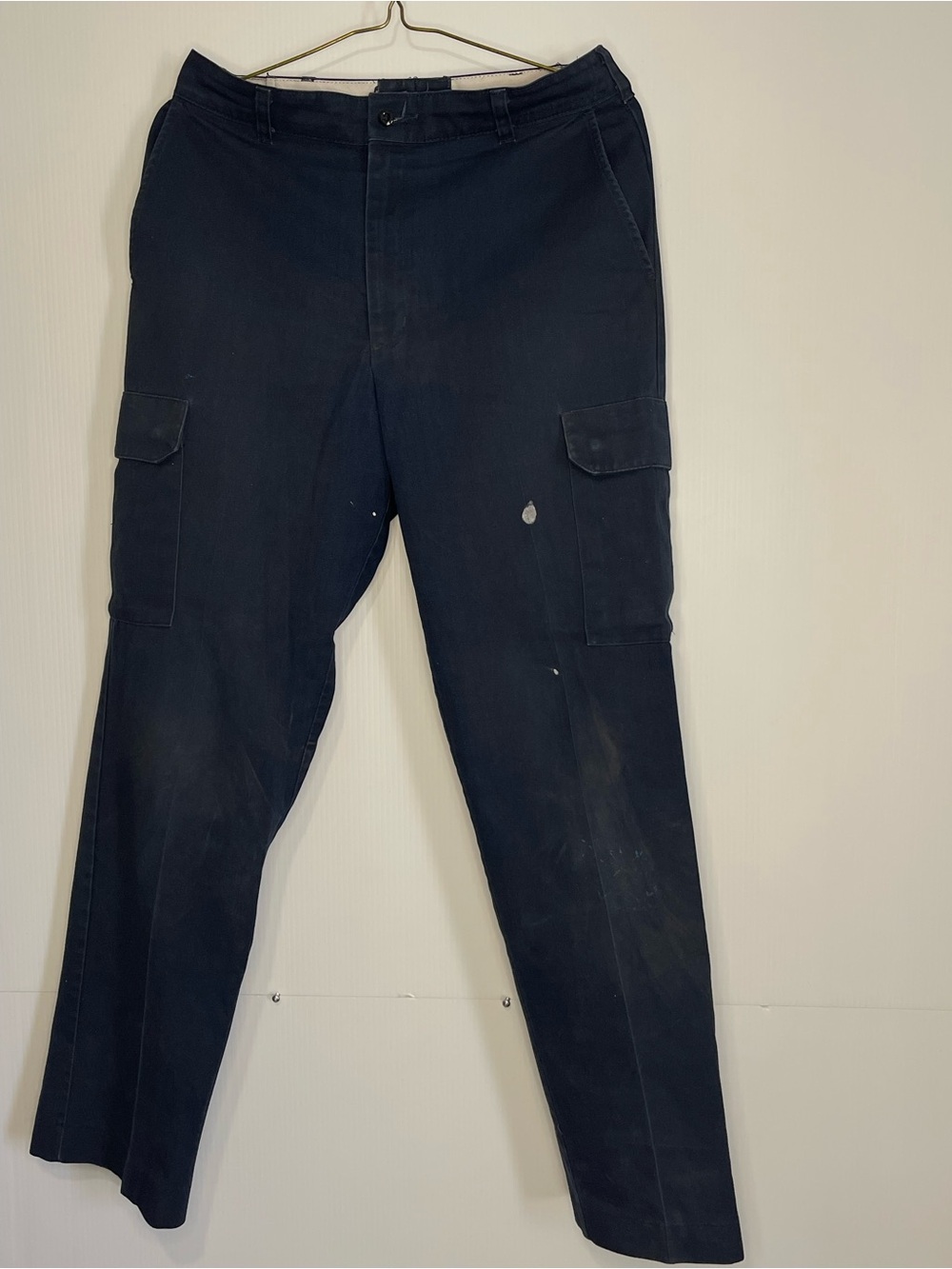 Men's Dark Navy Cargo Pants - Classic Utility Style